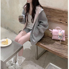 设计感招牌si服 高克重520g复合空气层撞色松弛感卫衣女2025秋季