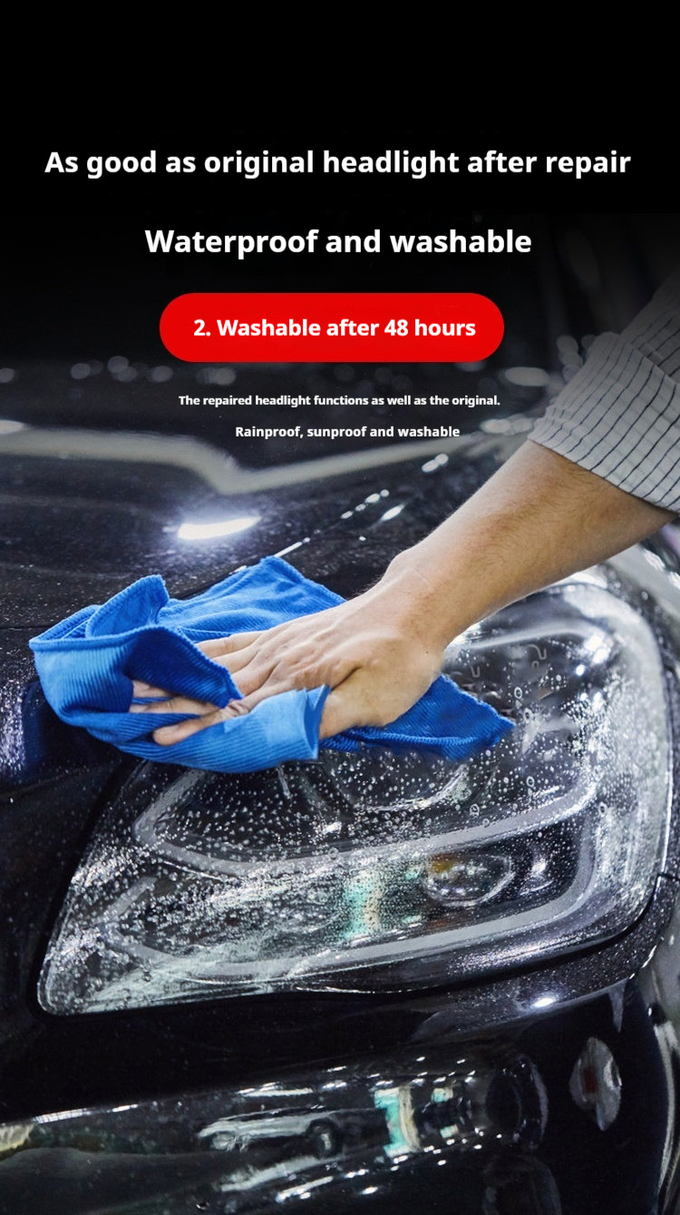 Cross-Border Special Supply Car Headlight Cleaning and Restoration Repair Fluid Tool Kit for Polishing and Coating Yellowed Light Shells