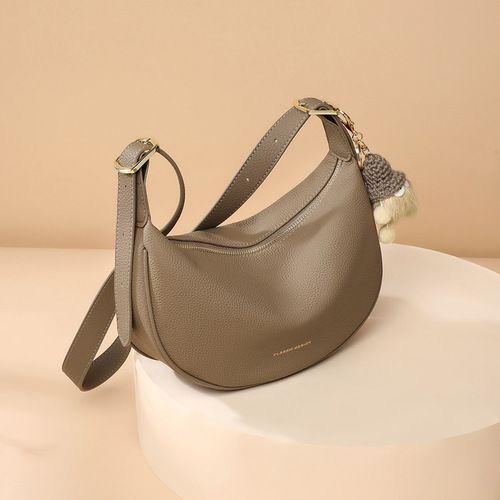Lady Bag  New Crossbody Bag Genuine Leather Underarm Bag Bags High-End Sense of Elegance Exquisite Dumpling Bag Shoulder Bag