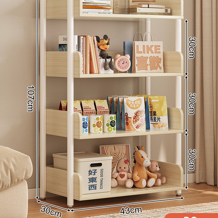 Estante de almacenamiento multicapa estante de almacenamiento de piso simple estante de libros de hierro forjado estante de almacenamiento de sala de estar estante de exhibición estante de biblioteca doméstica