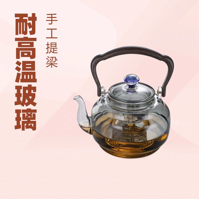 Starry sky, glass teapot, elite set
