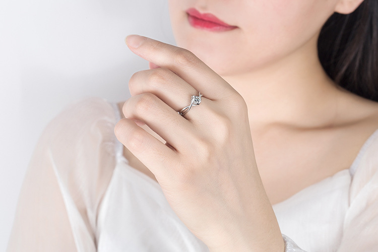 Heart Shape Pattern Women'S Gender Wholesale Jewelry Glam Heart Shape Metal Artificial Gemstones Plating Inlay Open Rings