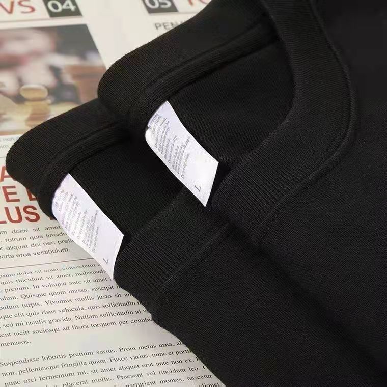 日系320g重磅纯棉短袖t恤宽松纯色百搭高级男女情侣款半袖打底衫|undefined