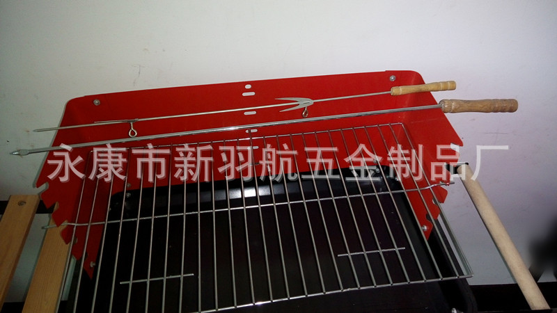 Fuente de la fábrica hogar cuadrado estufa de carbón barbacoa estufa con mesa de madera ajustable altura barbacoa estufa barbacoa parrilla