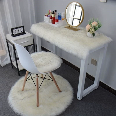 Hall High-End Irregular Rectangular: Car Carpet - gray-tip-color-3535cm-round