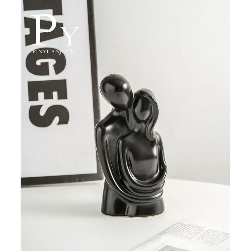 Nordic Creative Abstract Embrace Style Simple Couple Ornaments Living Room Bedroom Decorative Ornaments Gifts High-End