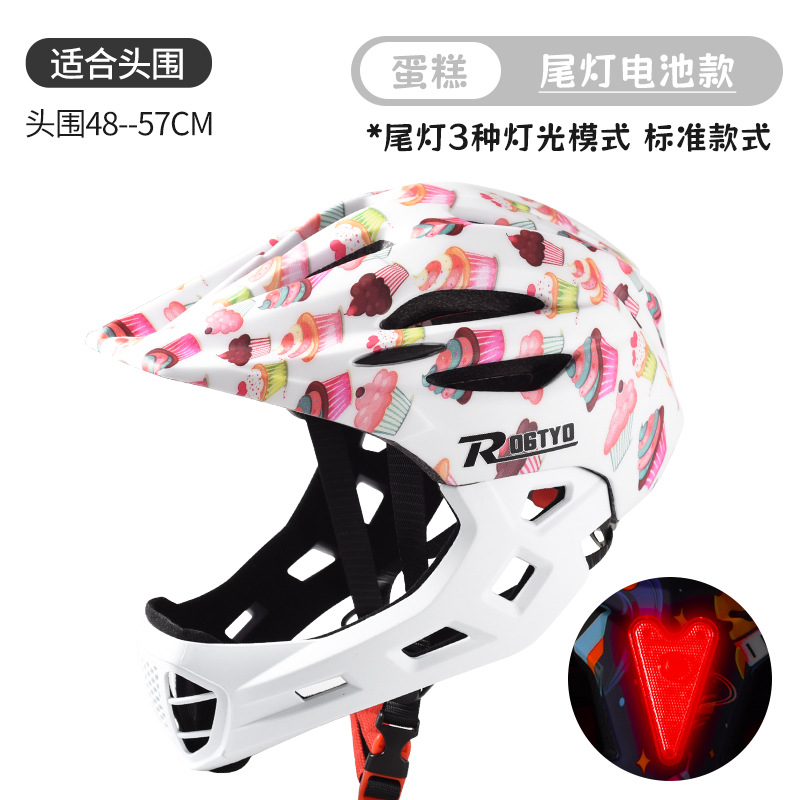 Casco de bicicleta de equilibrio para niños, casco completo, patinaje, sombrero, equipo de montaje, protector, cascos para niños y niñas