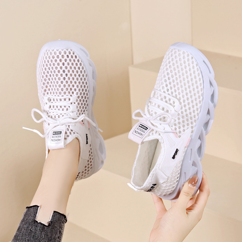 Trendy Women's Summer Sneakers with a Stepping-On-Clouds Feel, Versatile Mesh Breathable Fashion Running Shoes