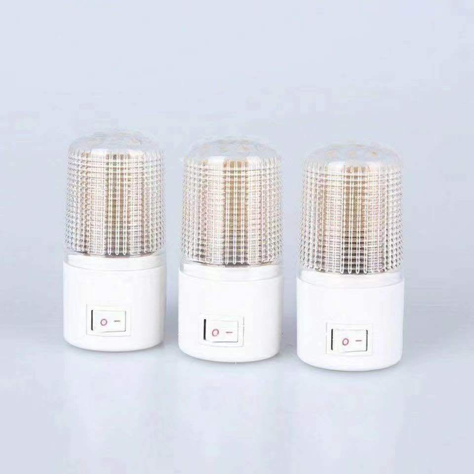 Fabricantes al por mayor enchufable 3W lámpara de noche luz blanca LED lámpara de noche interruptor de dormitorio cabezal de cama pasillo de regalo lámparas