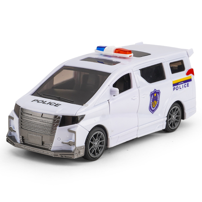 Juguete de doble puerta de simulación para niños modelo de coche inercial coche de luz y sonido coche de policía de bomberos juguetes para niños