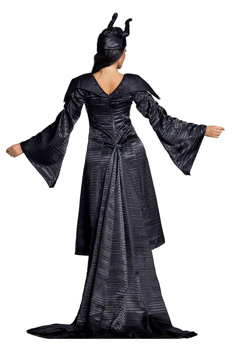 evil dark witch tail dress set nihaostyles wholesale halloween costumes NSPIS81402