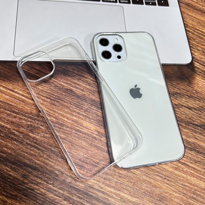 适用新17ProMax大孔TPU透明壳15pm简约13/14手机壳iphone11保护套|undefined