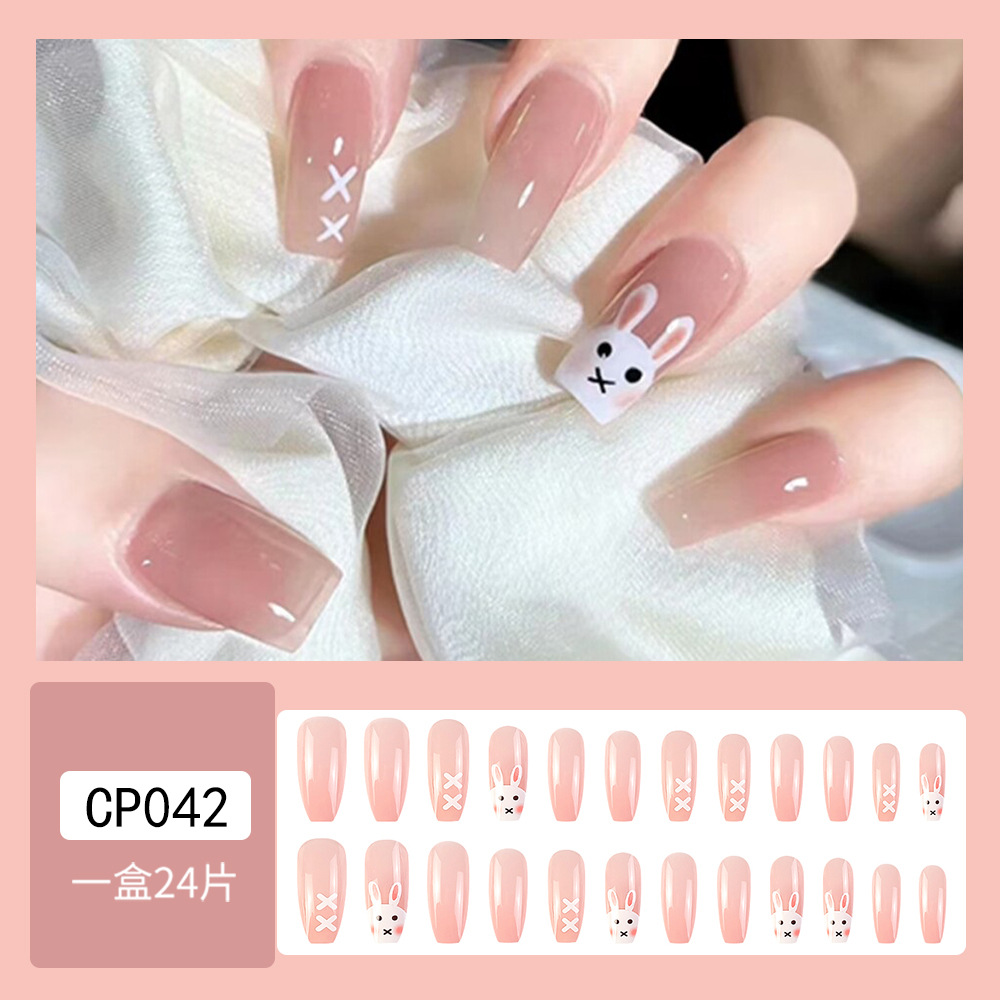 Estilo caliente europeo y americano, uñas largas, uñas postizas de sentido de alta calidad, uñas de ballet trapezoidal largas, piezas de uñas al por mayor