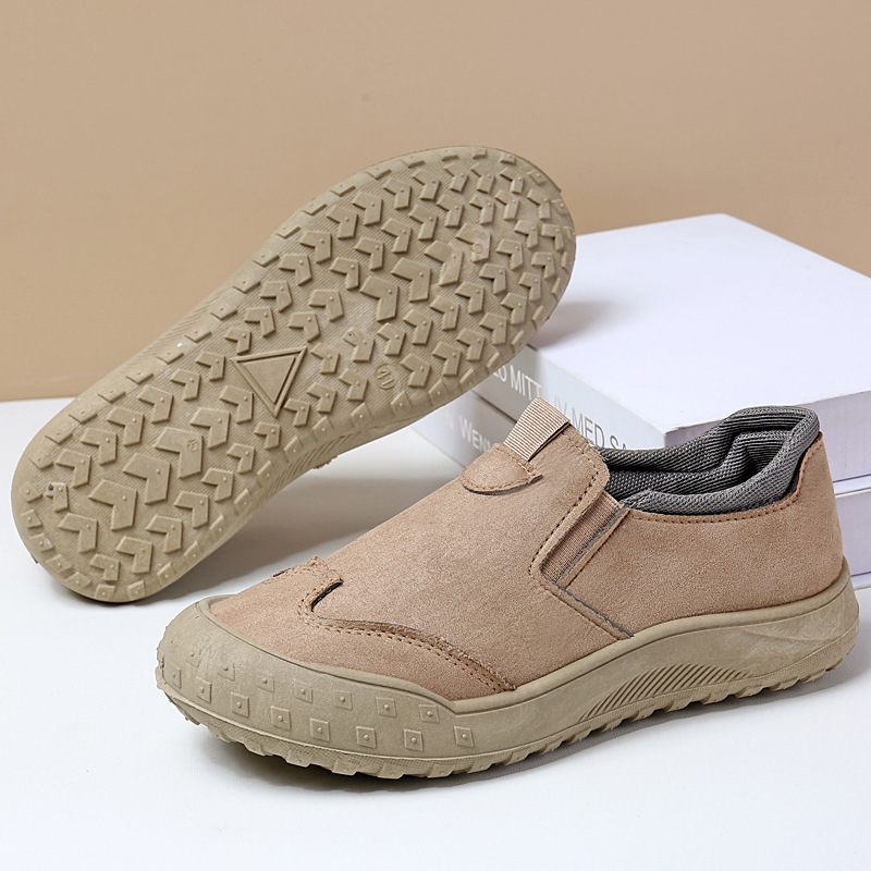 Men's low-top waterproof leather boots, men's outdoor non-slip wear-resistant casual work shoes, outdoor sports running shoes, comfortable