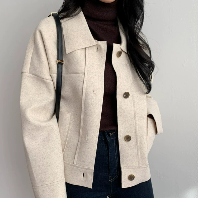 Независимая станция 2022 Весна и осень Новое шерстяное Женское пальто Amazon однобортное Женское пальто оптом взрывы желаний