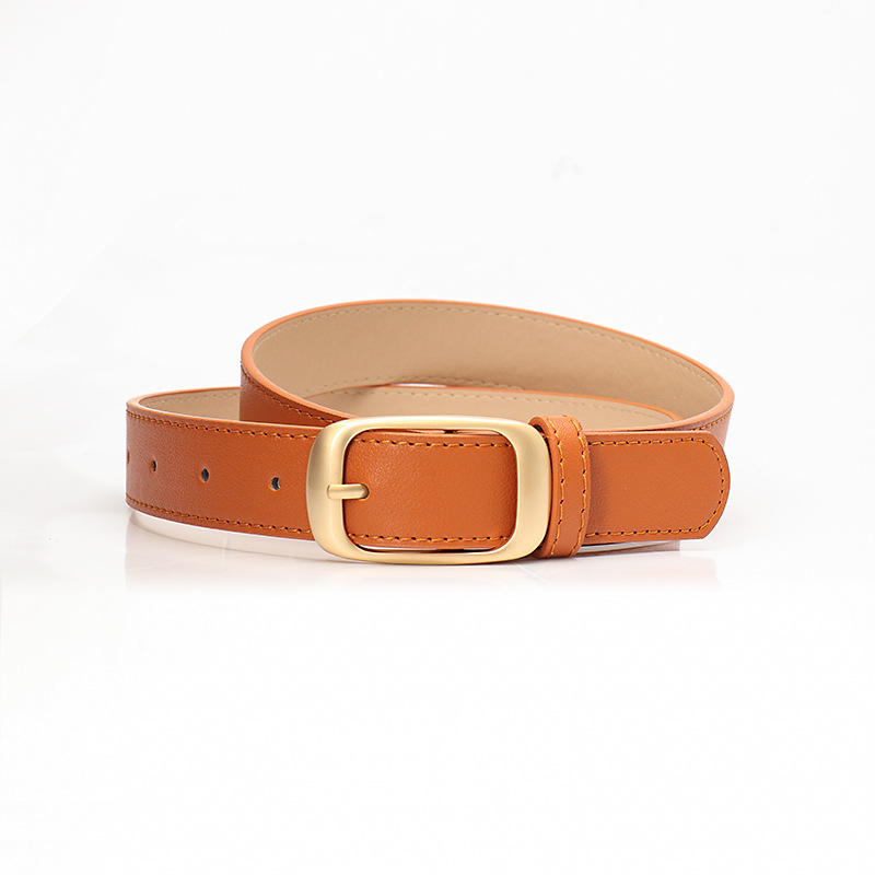 Fashionable and versatile women's belt with alloy pin buckle, simple belt for women, high-end decorative clothing belt_viptrois.com