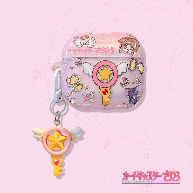 Cardcaptor Sakura Suitable for Apple AirPods 4 Protective Case Pro 3 Third Generation 2 Second Generation Bluetooth Earphone Case Noise Reduction