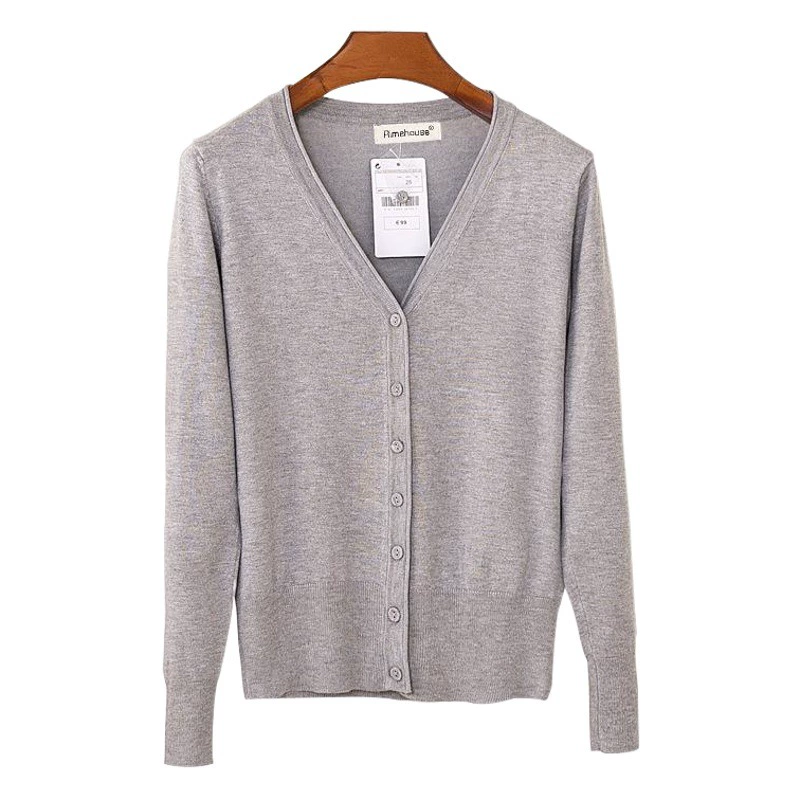 Свитер, вязаный кардиган, женское весенне-осеннее пальто, женское Свободное пальто с длинным рукавом, V-образным вырезом, шаль, однотонное пальто, Женский вязаный кардиган