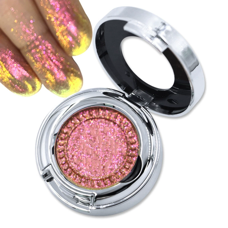 Baked Eyeshadow OEM/ODM, Chameleon Glitter Shadow, Customizable Finish