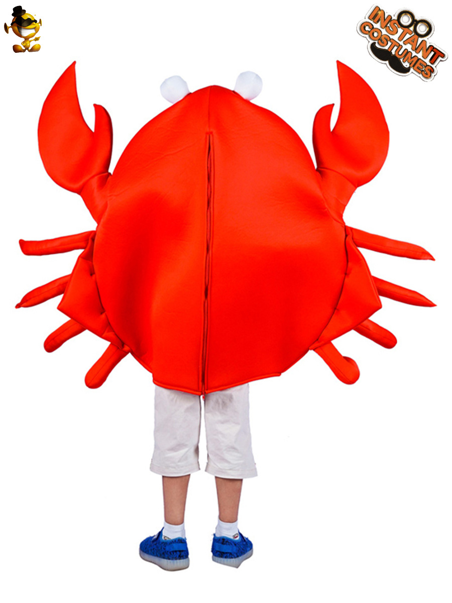 Spoof cangrejo traje de la mascarada ropa del funcionamiento de la etapa ropa de fiesta traje de juego de rol ropa