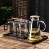 Transparent teapot, glass holder, 300 ml