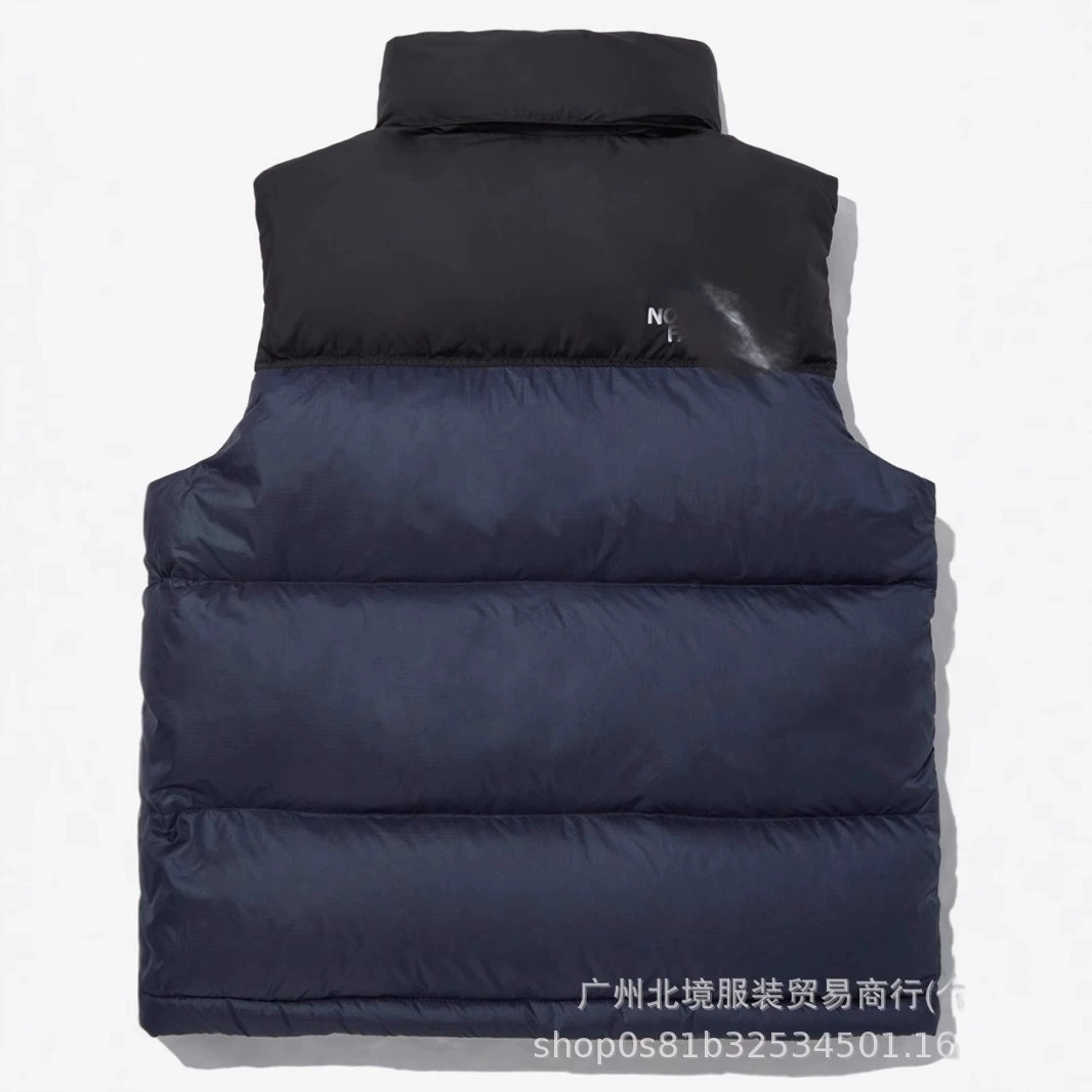 Down jacket, demi-season vest for men and women for beloved, with embroidery, increased thickness, loose fit
