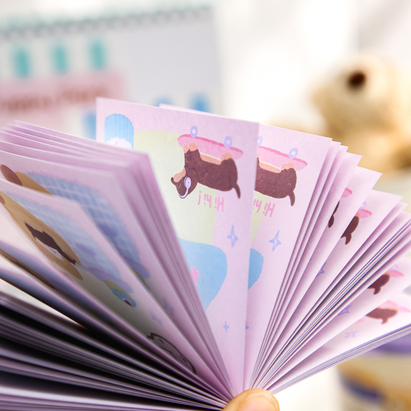 Mr. Paper Cute Pet Theme Double Enjoy Stick Dog Diary Series Material de cuenta manual original Libro de notas de mensaje