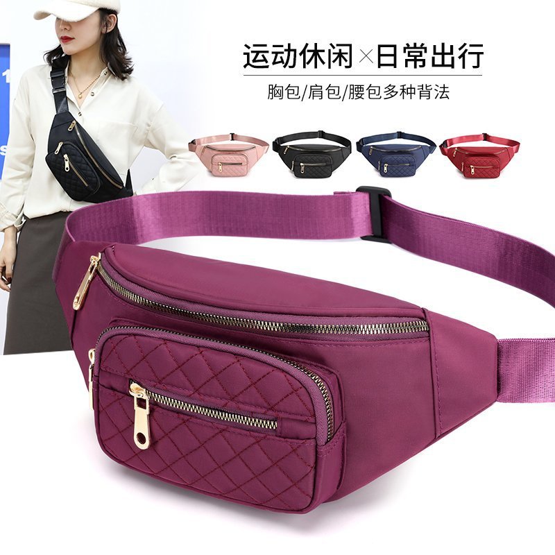 Transfronterizo al por mayor nuevos hombres bolso de la cintura bolsa de mensajero impermeable al aire libre de las mujeres ocasionales coreanas cajero bolsa de pecho moda