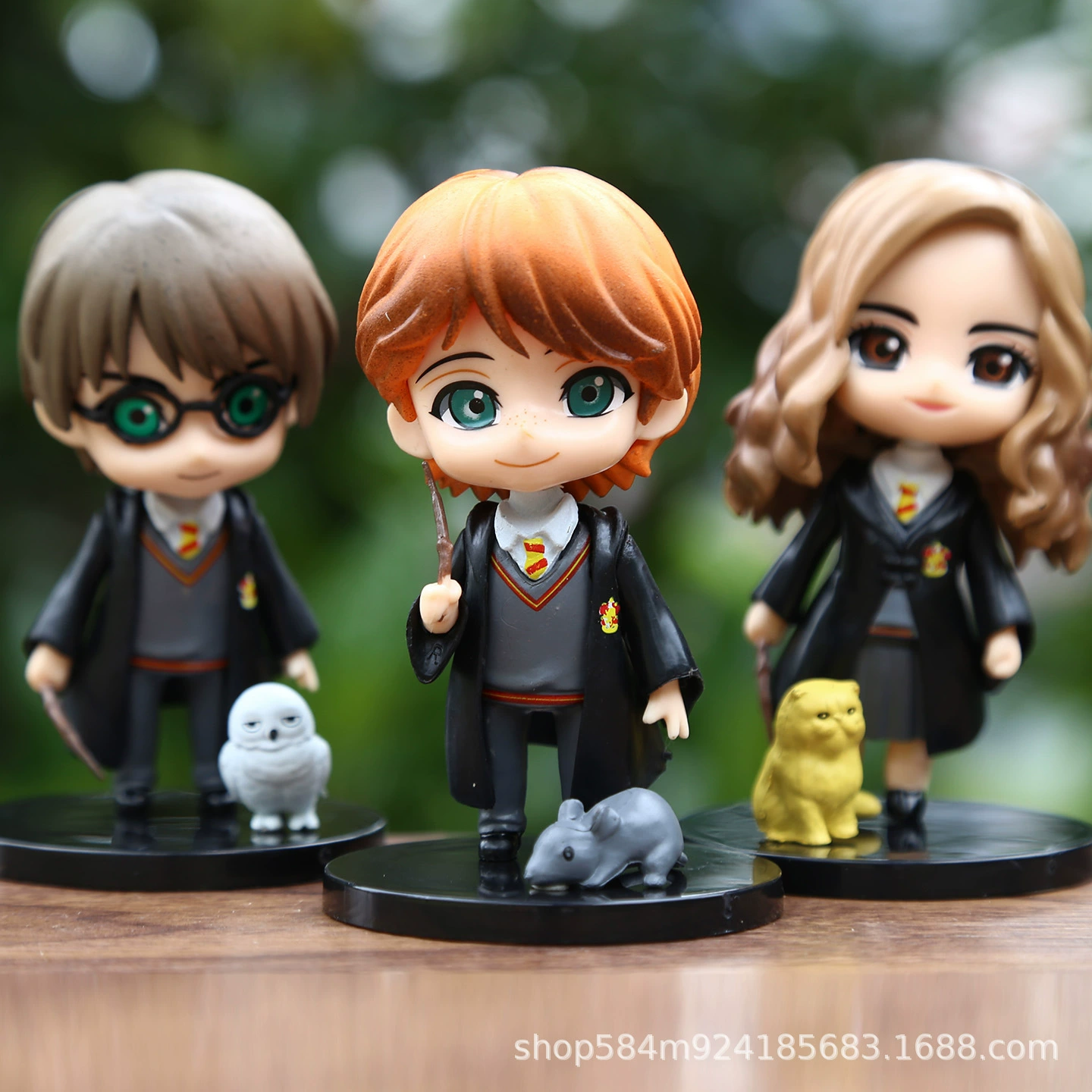 Набор фигурок Harry Potter (Гарри, Гермиона, Рон) — 3 шт., анимационные, OPP-упаковка