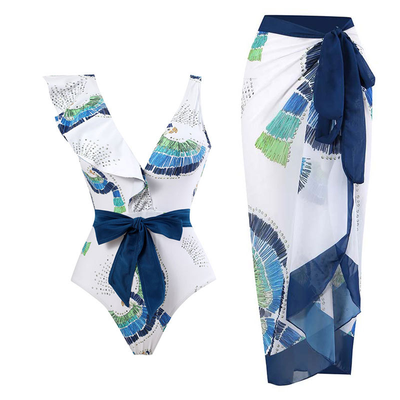 Blue geometric set