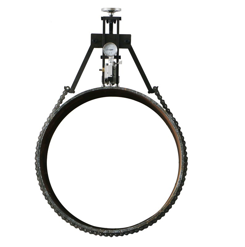 Цепной гидравлический твердомер по Бринеллю может измерять твердость по Бринеллю больших поверхностей трубопроводов на месте.