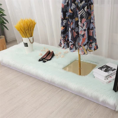 Wool pad Mats, Floor Mats, Girly Cream-Style - customized-contact-customer-service-light-green-long-hair-ordinary