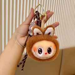 かわいいビニール第二世代ラブブペンダントぬいぐるみ人形ランドセルバッグペンダントキーホルダー人形人形