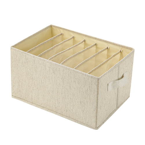 Anqin Tianshan Storage Box Fabric Pants Storage Organizing Folding Clothes Wardrobe Organizing Jeans Underwear Storage Box