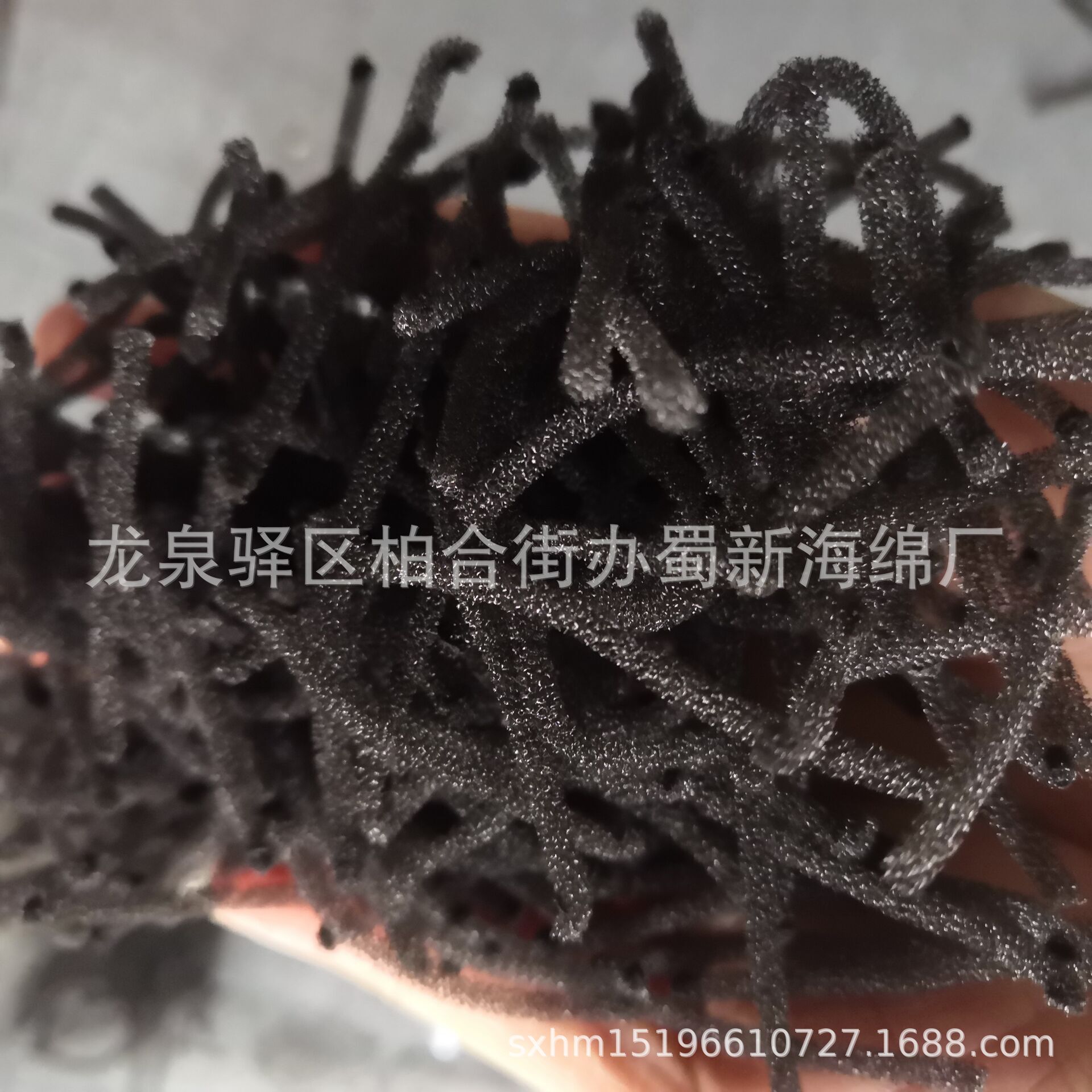 厂家供应黑色防尘喷泉过滤网孔海绵/冷却塔降噪海绵/工业填料