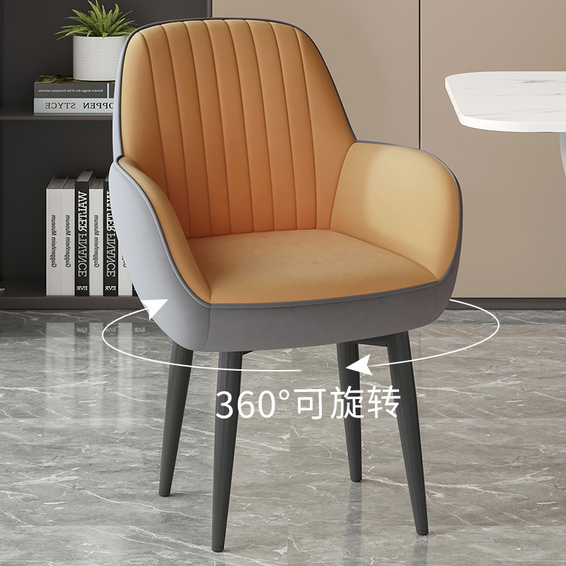 전면 샴페인 컬러 [벨벳] 올 블랙 카본 스틸 회전 가능