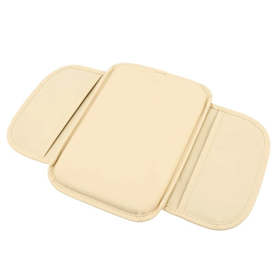 storage bag, multifunctional armrest – Armrest box pad - napa-leather-armrest-box-pad-beige-29215