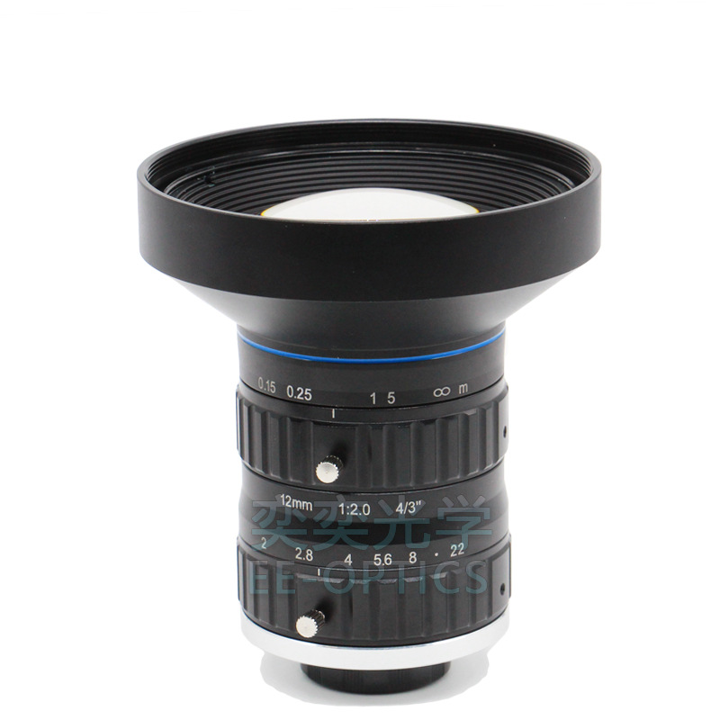 12MMFA 산업용 렌즈 C 인터페이스 4 | 3 인치 낮은 왜곡 16 백만 픽셀 머신 비전 검사 렌즈