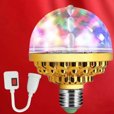 LED Colorful rotate bulb household bedroom romantic Sentiment Discoloration decorate Magic Ball Atmosphere Paoniu colour Spotlight
