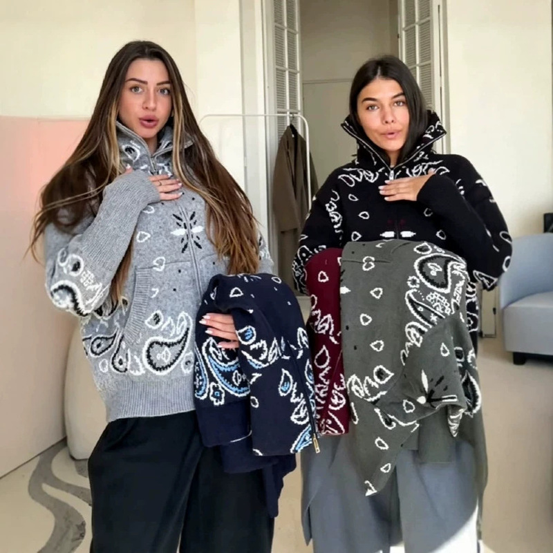 Cross-Border 2026 New Women's Clothing Altay Ethnic Style Tassel Loose Lapel Women's Cardigan Sweater Coat for Women Autumn Cross-Border 2026 New Women's Clothing Altay Ethnic Style Tassel Loose Lapel Women's Cardigan Sweater Coat for Women Autumn