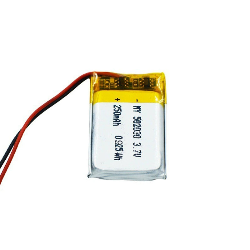 聚合物锂电池502030锂电池3.7V250MAH加板带线适用各种电子产品