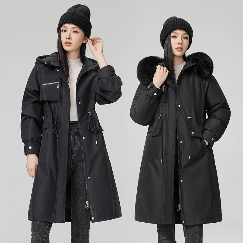 Winter down jacket with down, liner, brace, trench coat, (Cross-border trading), plus size