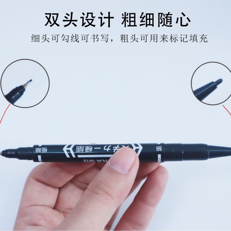 高品質大容量水性マーカーペン小双頭水性美術線筆絵画専用バラ卸売り|undefined
