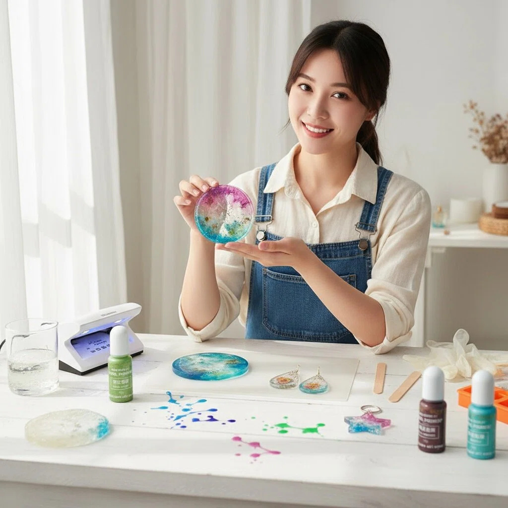 Tairui Drip Glue Pearl Color Essence DIY Handmade Color Mixing Pigment Color Essence UV Resin Glue C