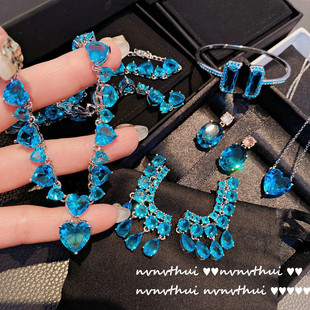 �͹��ͮ��{ɫ���Č�ʯ�����ʯ�i��� �18K��ˮ�����Ĳʌ���Ů
