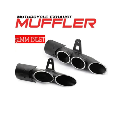motorcycle dedicated double mouth — Exhaust pipe