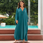 沙滩罩衫人棉手工编织度假长袍连衣裙跨境亚马逊8757（5色）Y