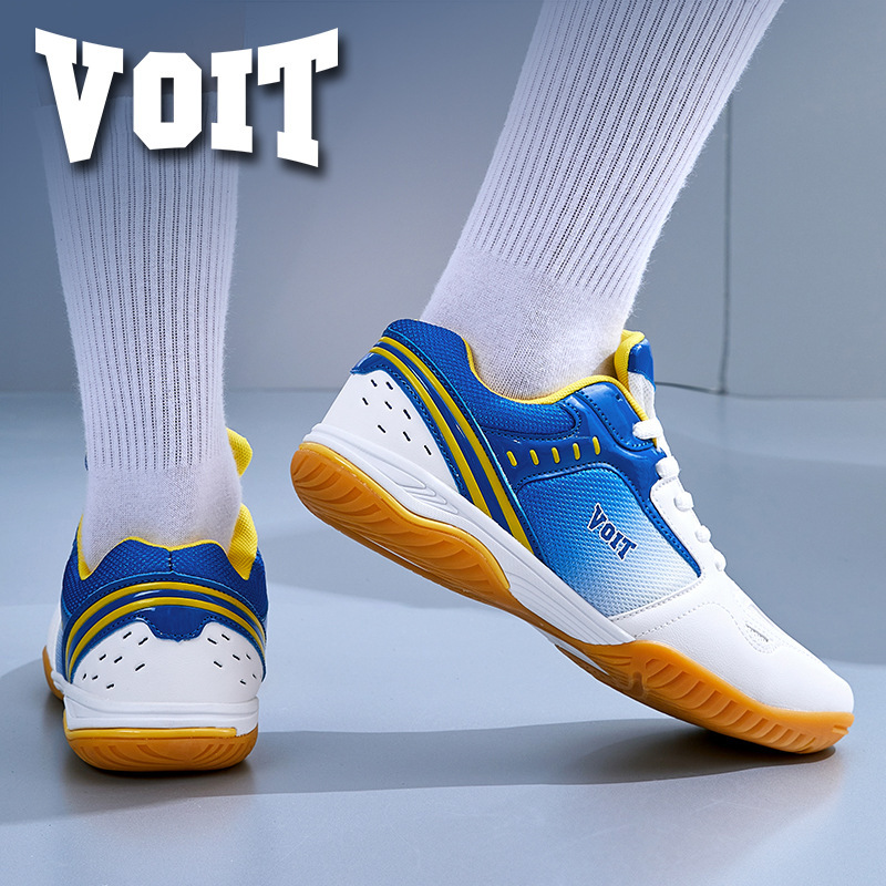 Voit Table Tennis Shoes for Men and Women, Professional Sports Shoes for Training, Non-Slip, Wear-Resistant, Shock-Absorbing Volleyball Shoes