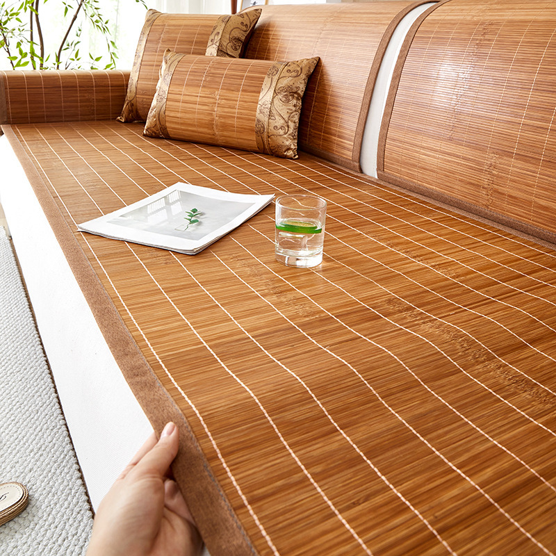 ソファ竹製マット 夏用ソファマット 固定滑り止めマット 夏用シートマット 直接供給 外国貿易卸売 通気性|undefined