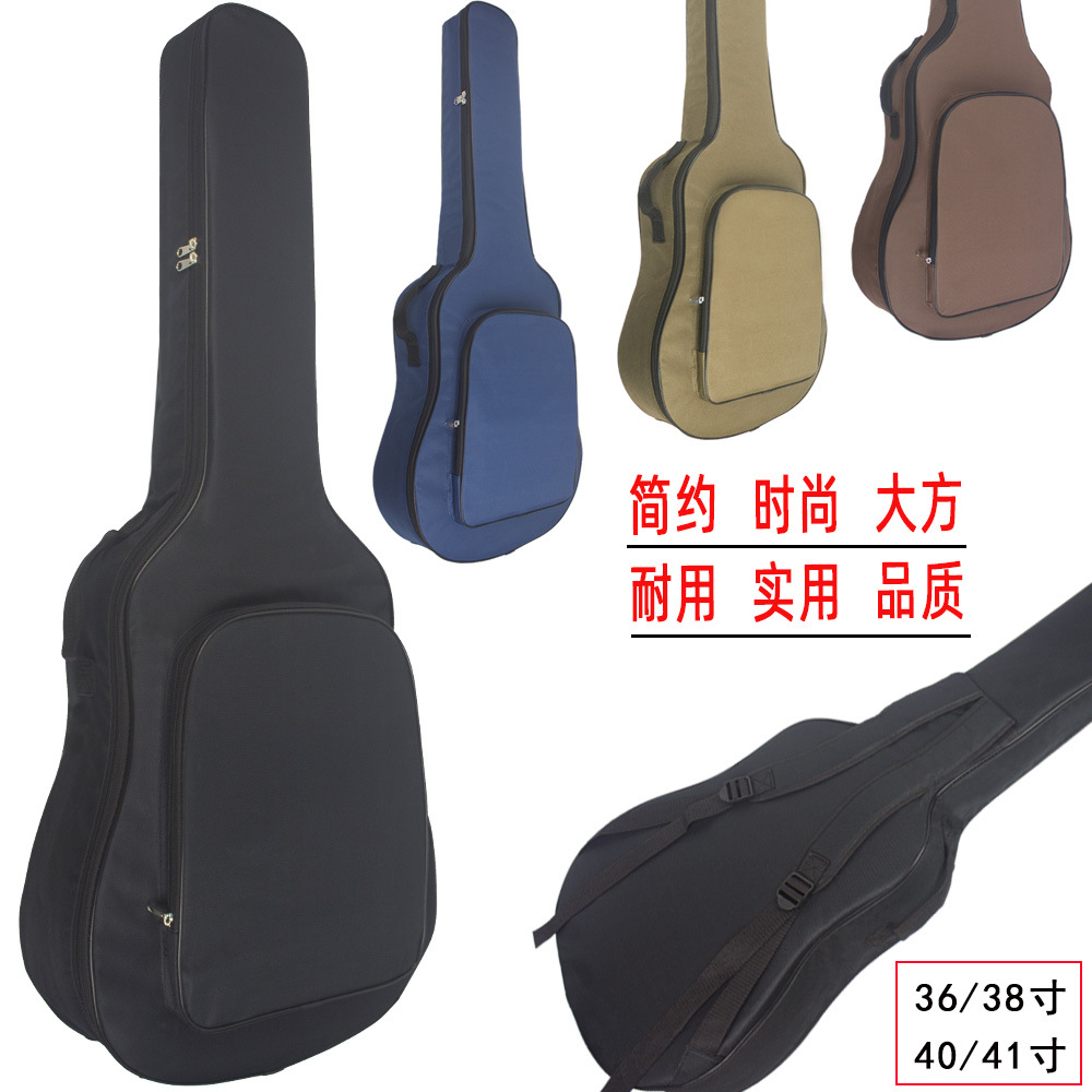 Handbag Factory Direct Sales 41inch Acoustic Guitar Bag 40inch Folk Guitar Backpack 38inch Acoustic Guitar Bag with Cotton and Moisture-Proof